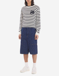 Fox Head striped jumper - Navy White Stripes