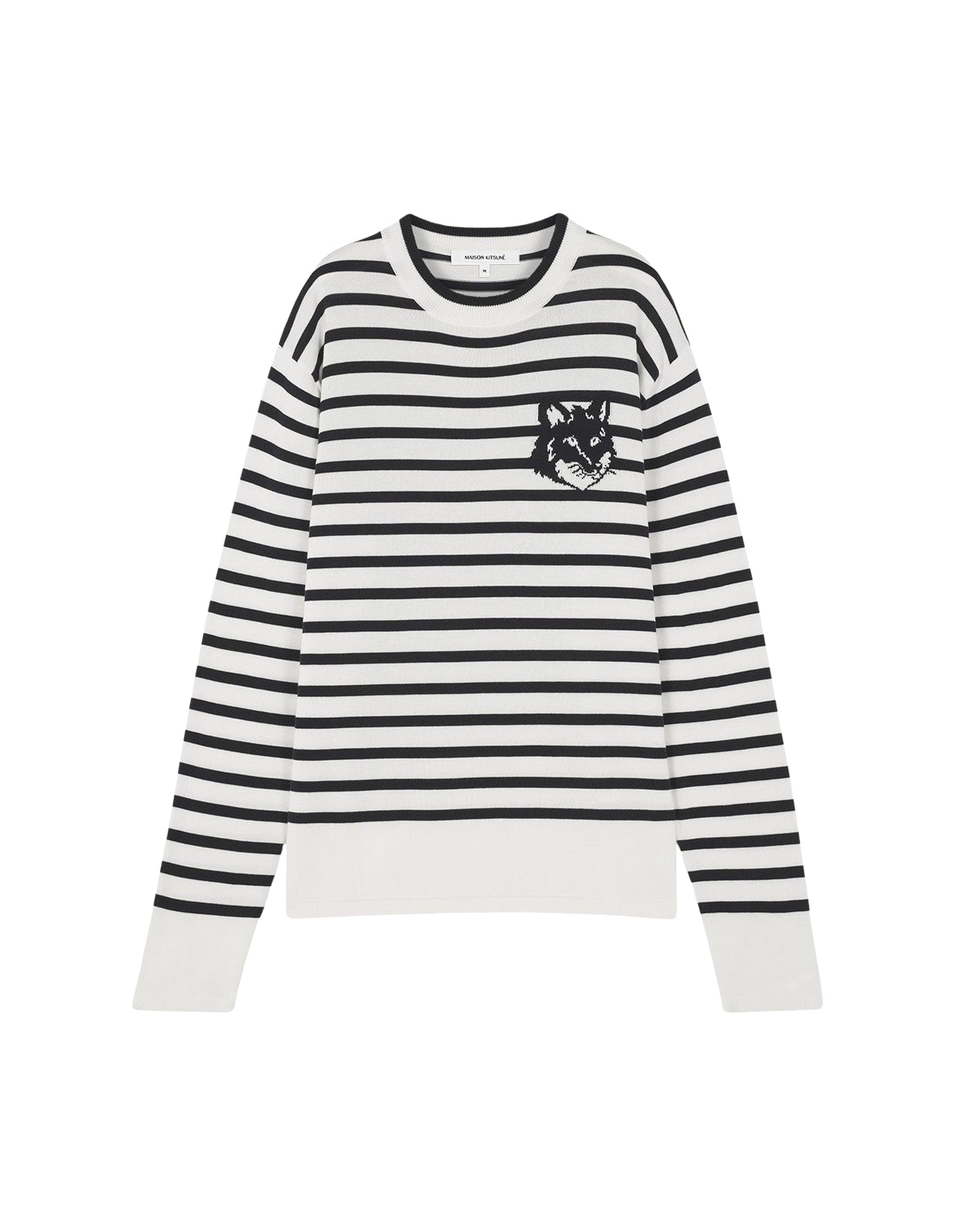 Fox Head striped jumper - Navy White Stripes