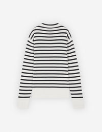 Fox Head striped jumper - Navy White Stripes