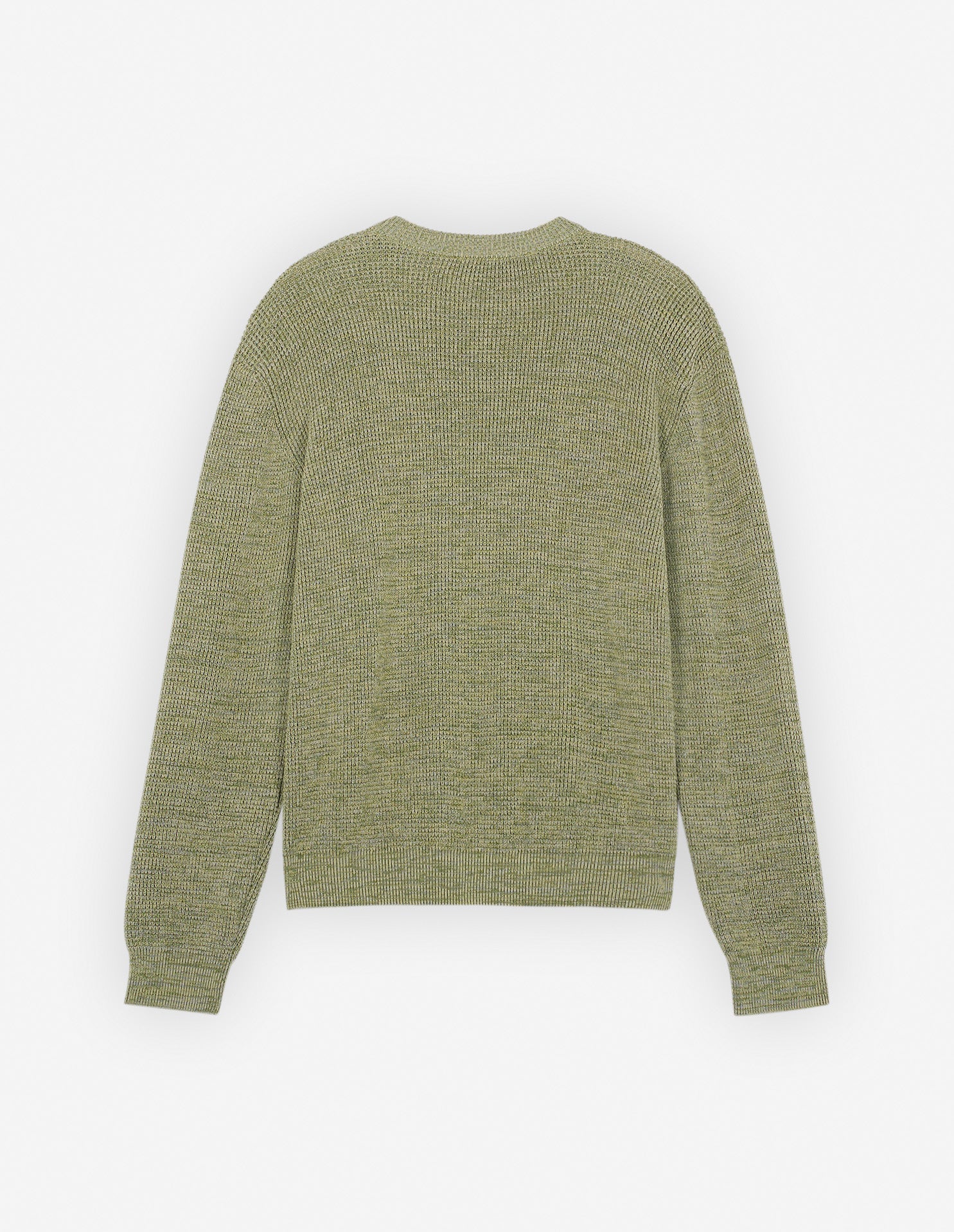 Pull à manches longues avec broderie - Khaki Green Melange