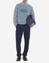 Pull à manches longues avec broderie - Ink Blue Melange