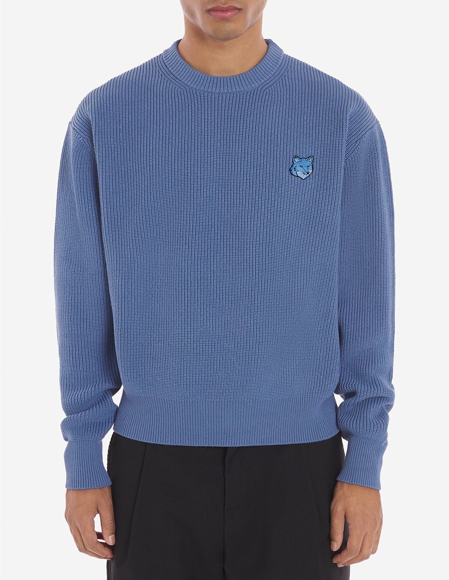 Pull Bold Fox Head avec écusson - Hampton Blue