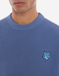 Pull Bold Fox Head avec écusson - Hampton Blue