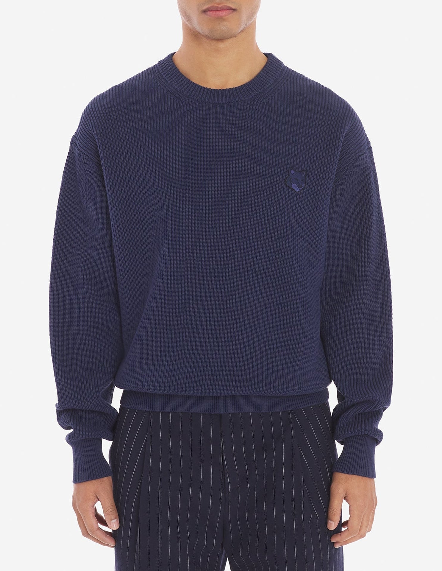 Pull Bold Fox Head avec écusson - Ink Blue
