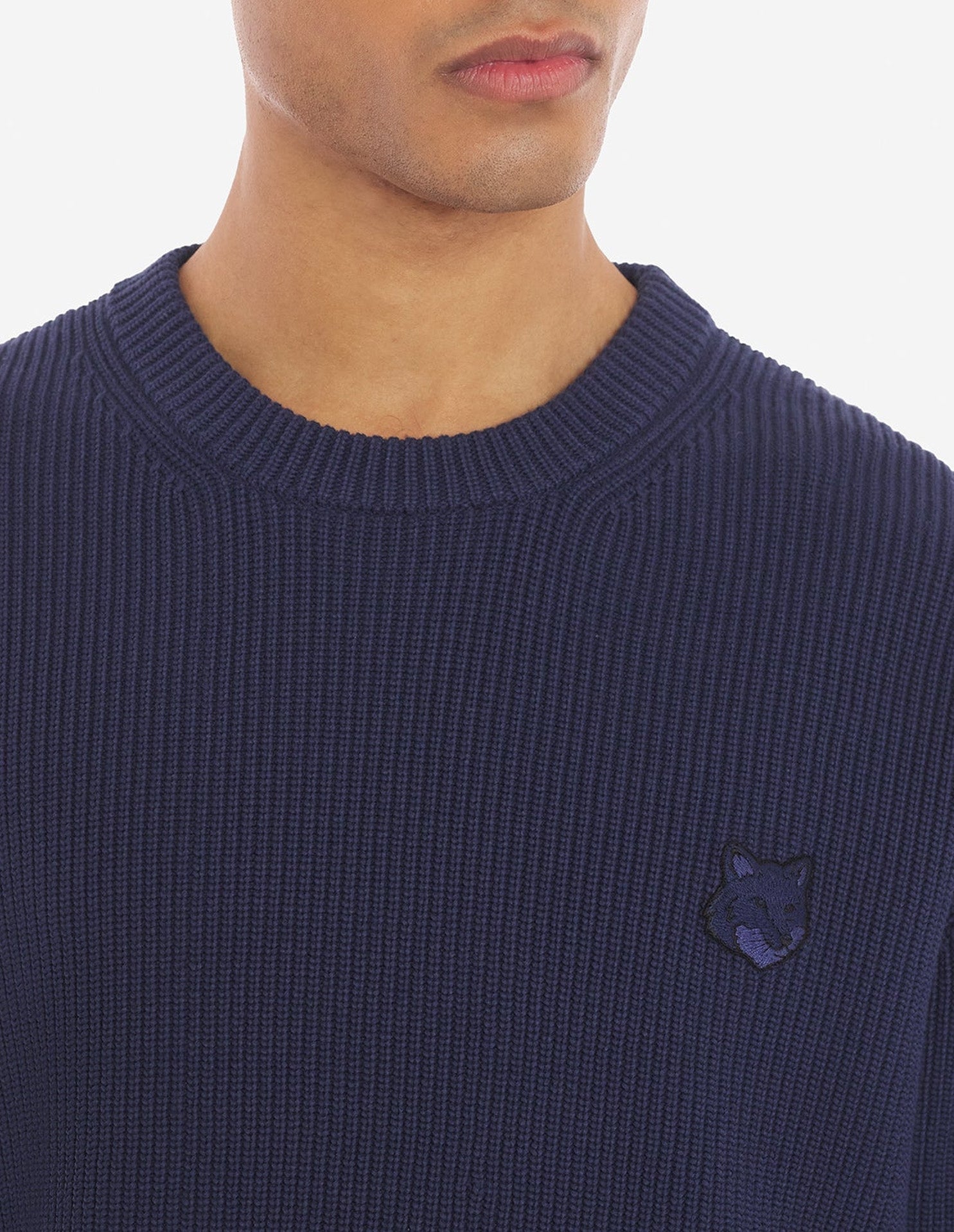 Pull Bold Fox Head avec écusson - Ink Blue