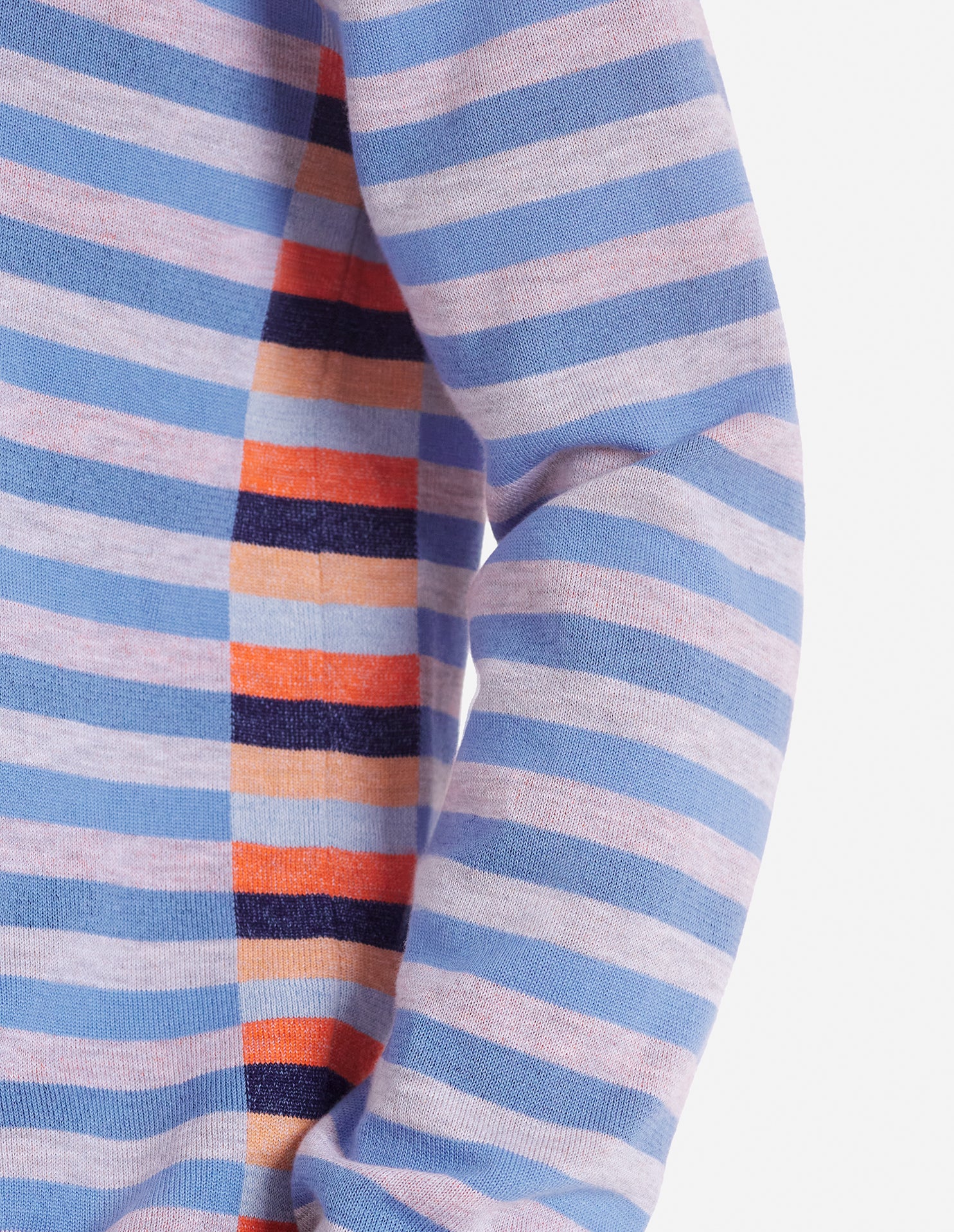 Long-sleeved jumper with print - Hampton Grey Stripes