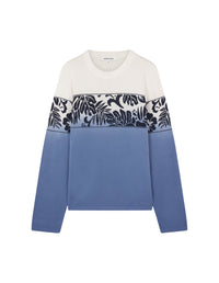Pull en jacquard à manches longues - Storm Blue
