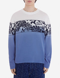 Pull en jacquard à manches longues - Storm Blue
