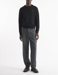 Pull Bold Fox Head avec écusson en laine - Black