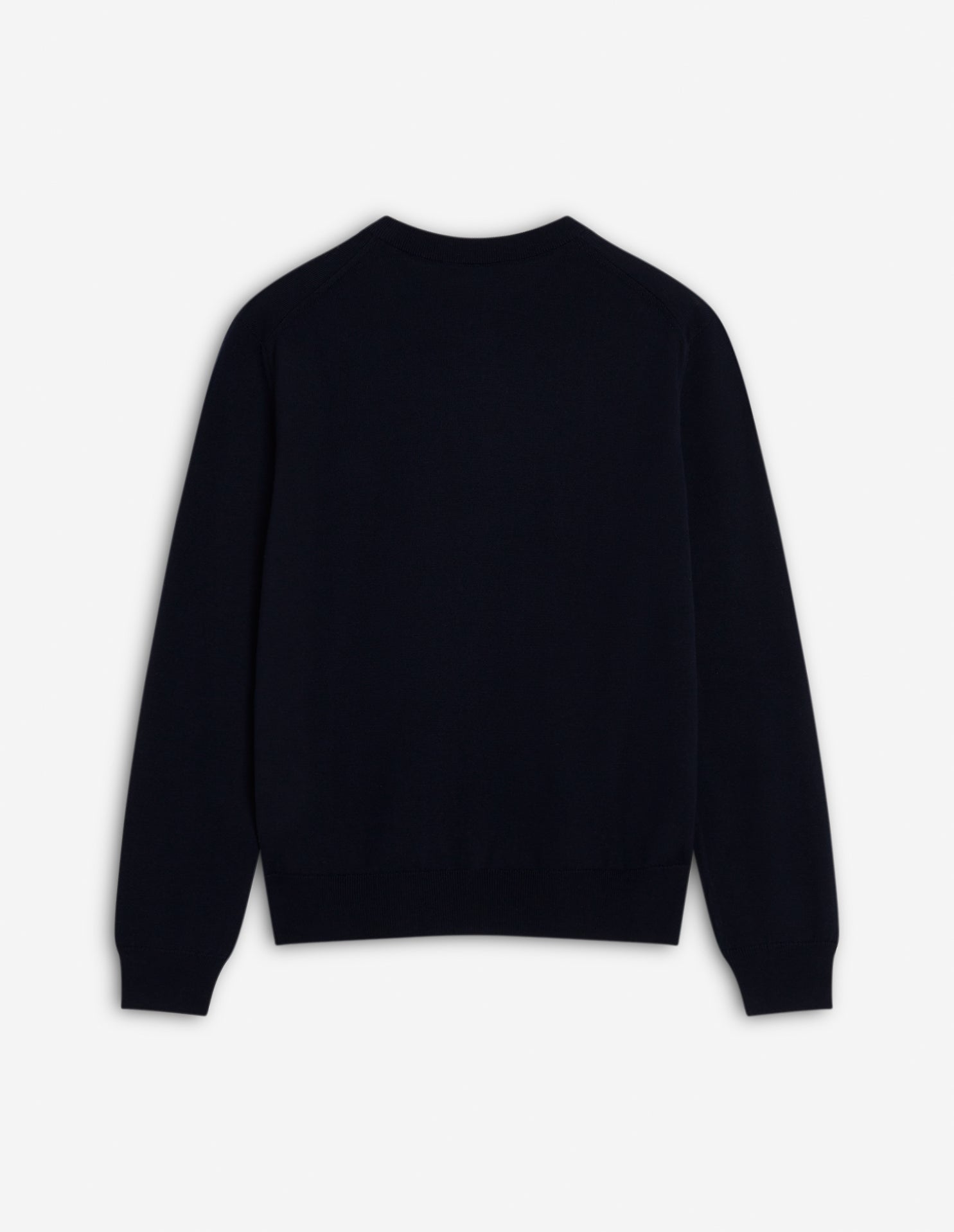 Embroidered jumper with wool crest - Ink Blue