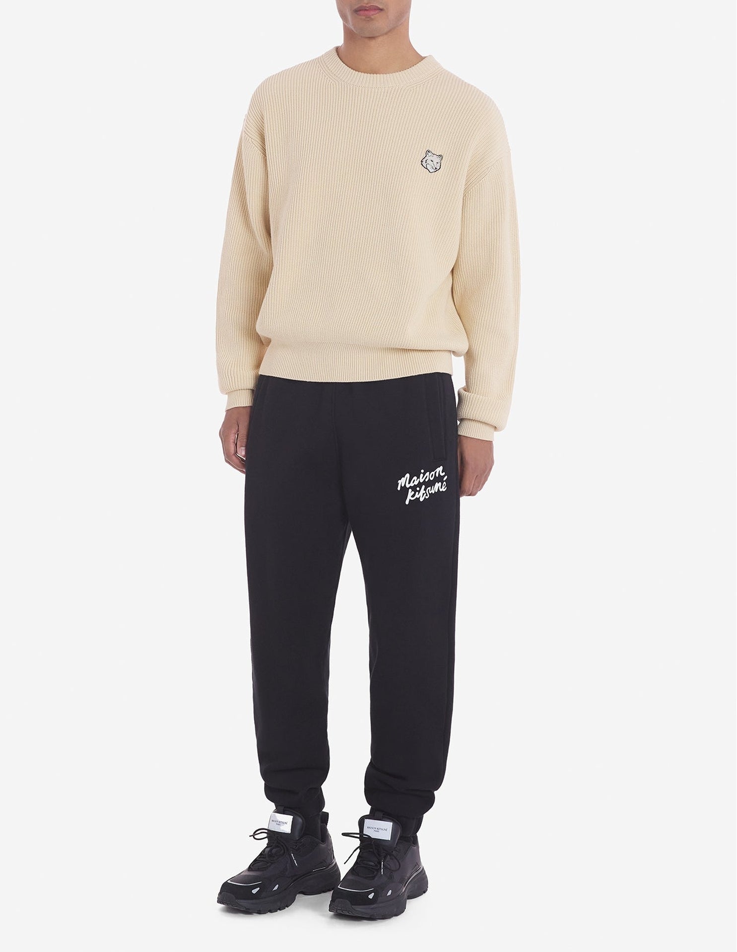 Pantalon de survêtement avec broderie - Black & White