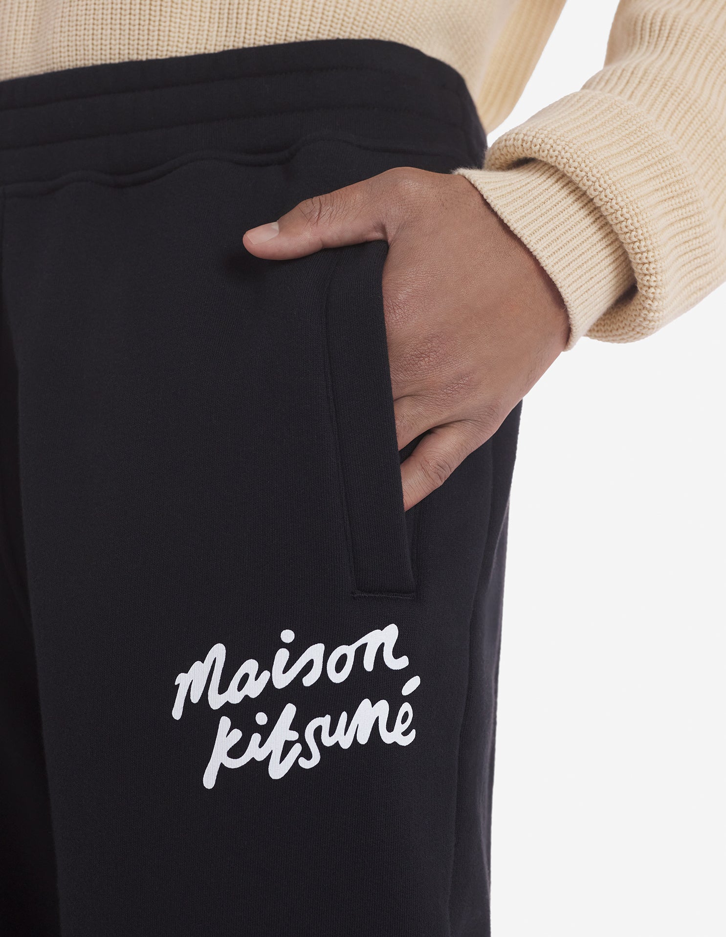 Pantalon de survêtement avec broderie - Black & White