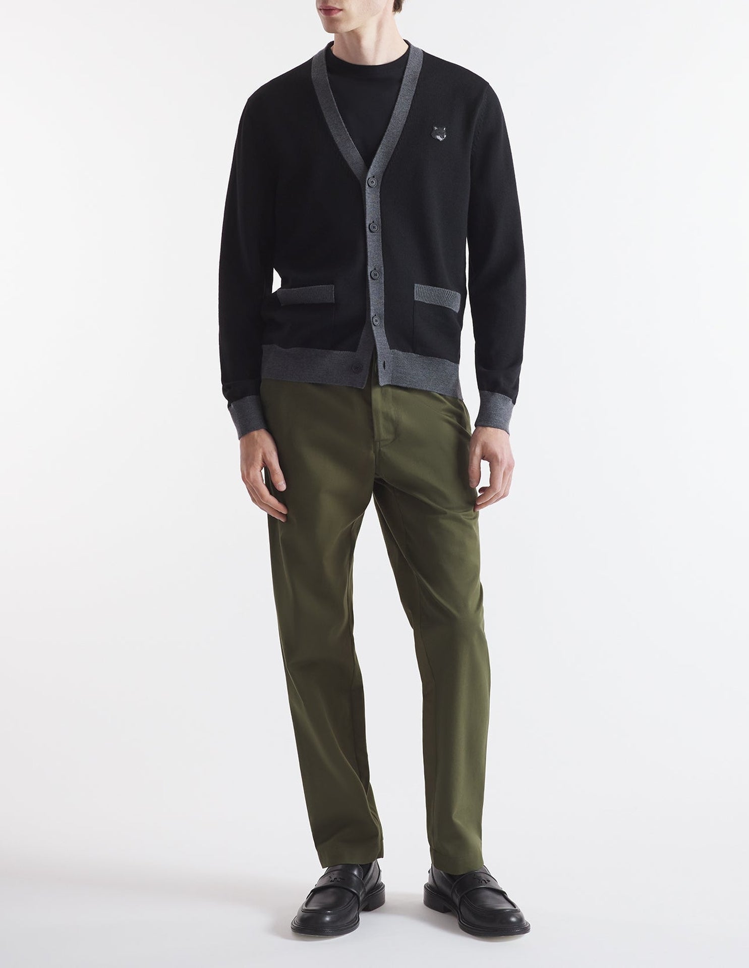Pantalon avec broderie - Military Green