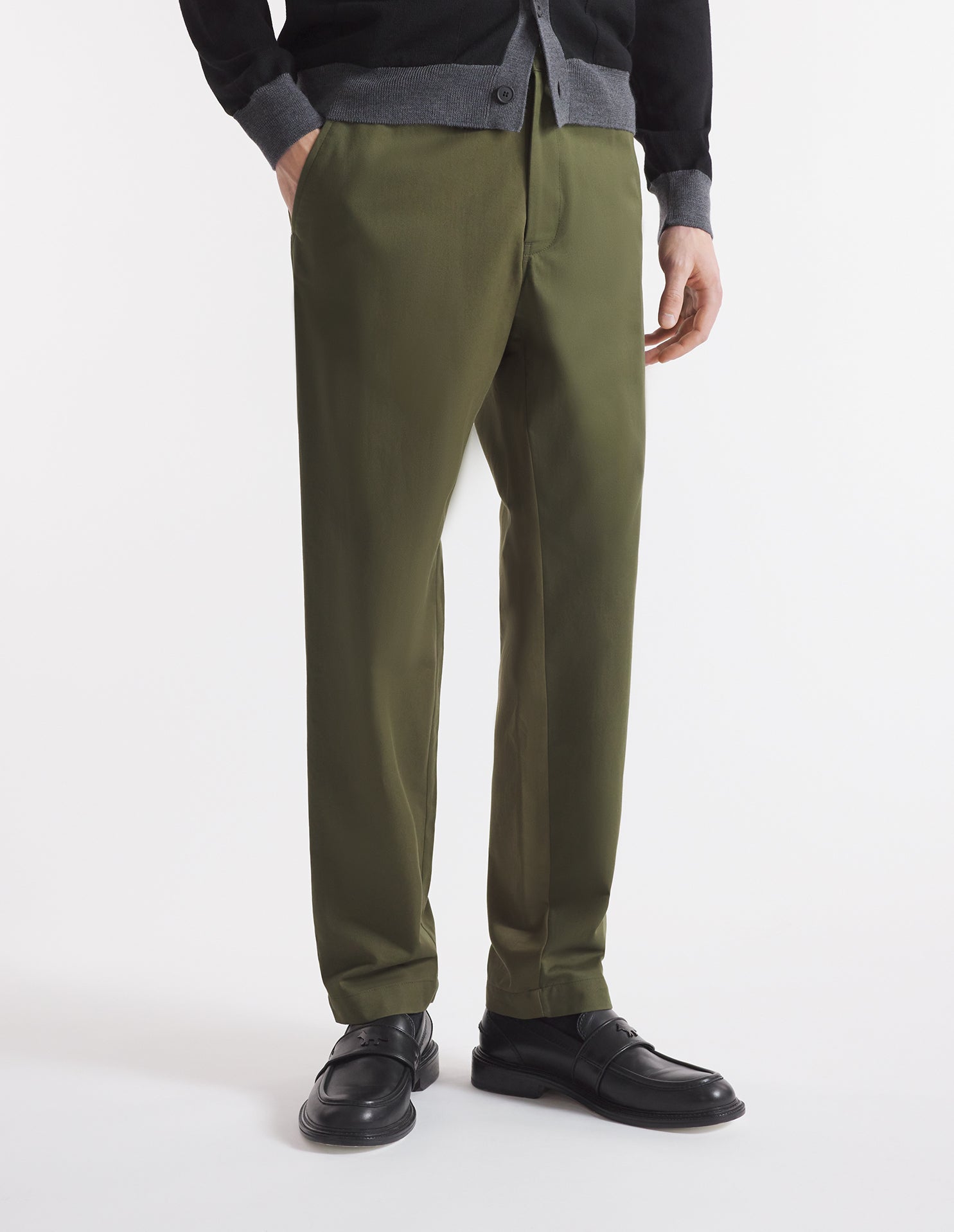 Pantalon avec broderie - Military Green