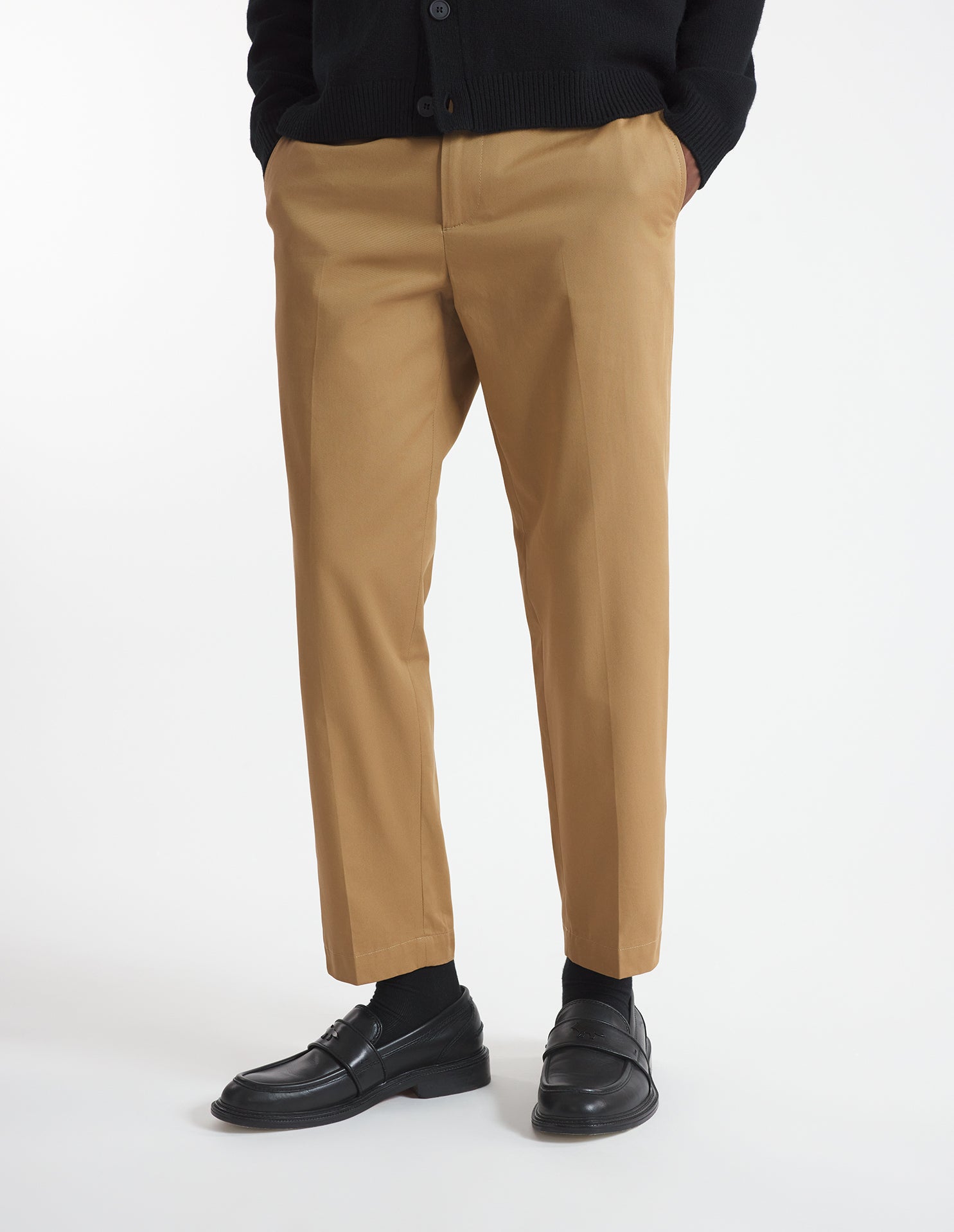 Pantalon chino avec broderie - Chino Beige