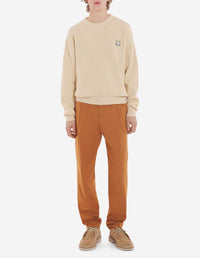 Pleated casual trousers - Tobacco