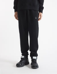 Pantalon de survêtement Bold Fox Head avec écusson - Black