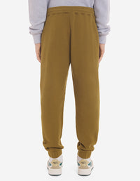 Bold Fox Head sweatpants with patch - Khaki Green