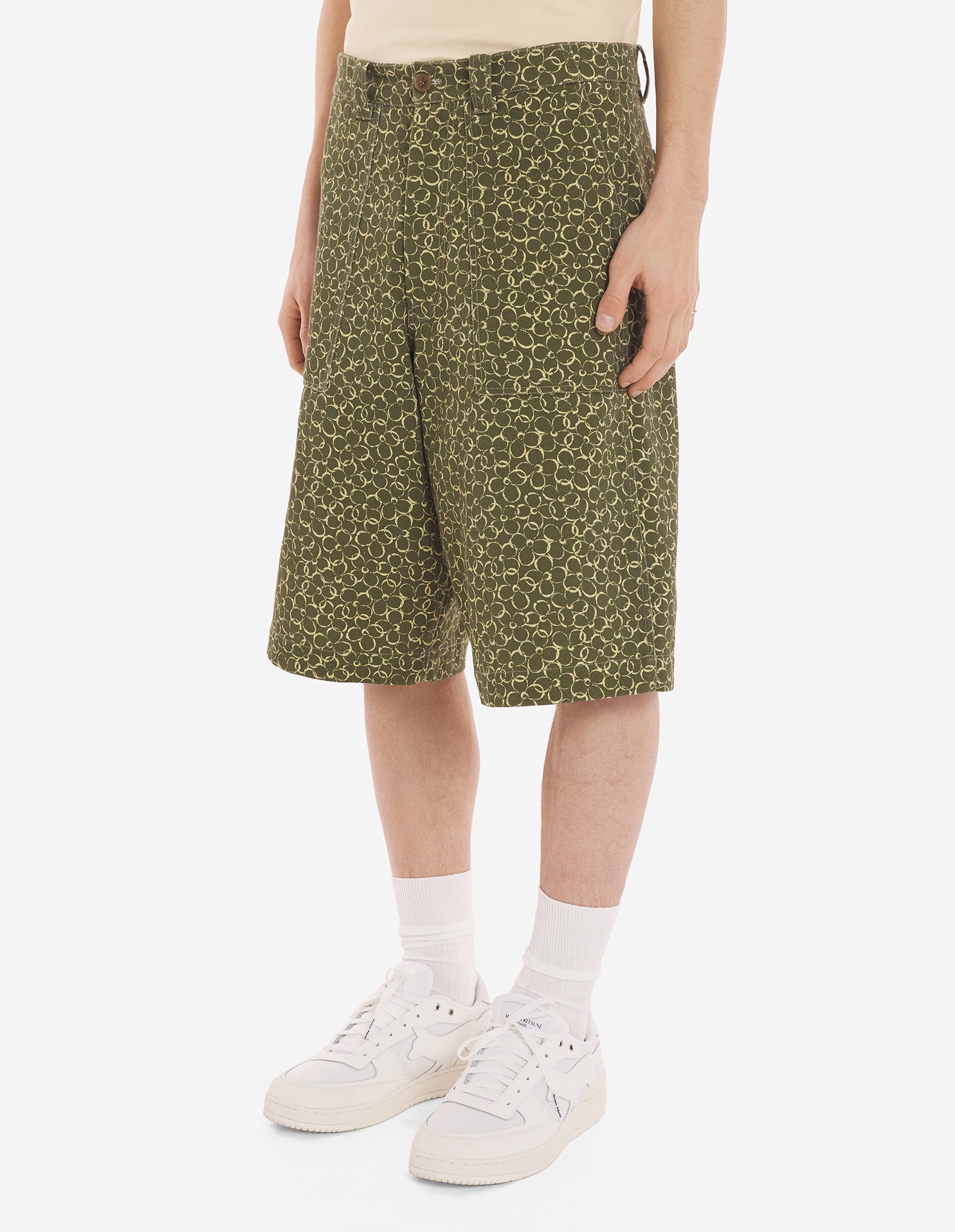 Denim Bermuda shorts - Khaki Design