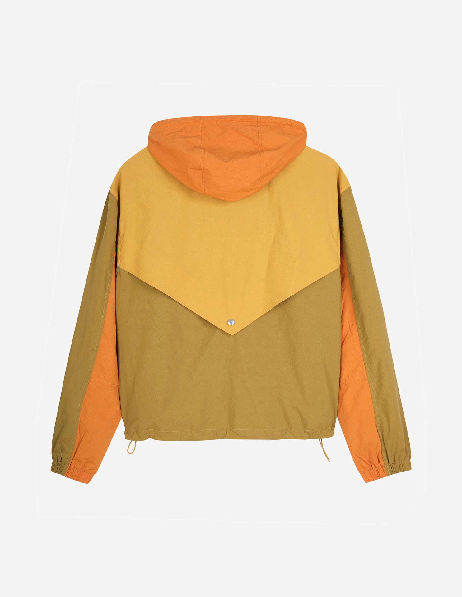 Windproof hooded jacket - Tobacco