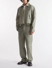 Bold Fox Head jacket with patch - Pebble