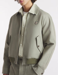 Bold Fox Head jacket with patch - Pebble