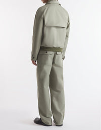 Bold Fox Head jacket with patch - Pebble