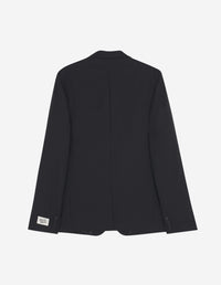 Blazer avec étiquette en laine - Black