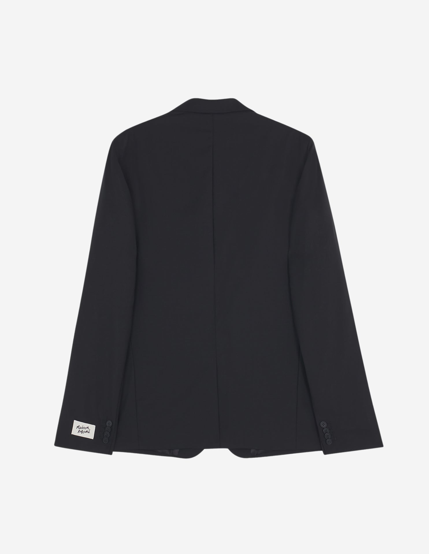 Blazer avec étiquette en laine - Black