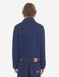 Denim pattern jacket - Laser Print