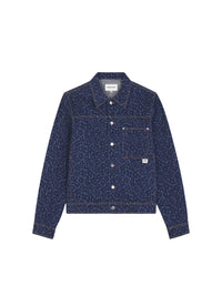 Denim pattern jacket - Laser Print