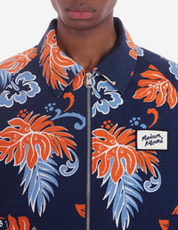 Floral zip jacket - Deep Navy Design