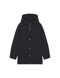 Water-repellent hooded parka - Black