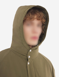 Water-repellent hooded parka - Military Green