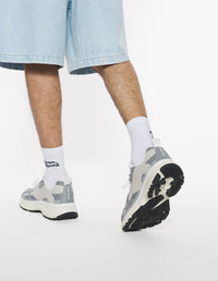 Sora mixed leather trainers - Silver & Patina Grey