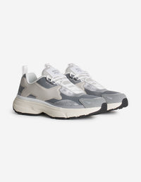 Sora mixed leather trainers - Silver & Patina Grey
