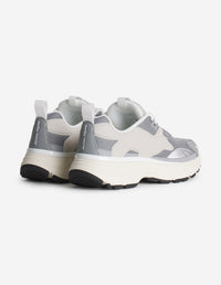 Sora mixed leather trainers - Silver & Patina Grey