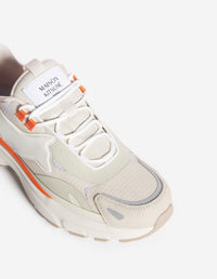 Sora logo trainers - Marigold Red & Paper