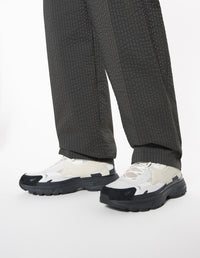 Sora low leather trainers - Black & White Bicolor