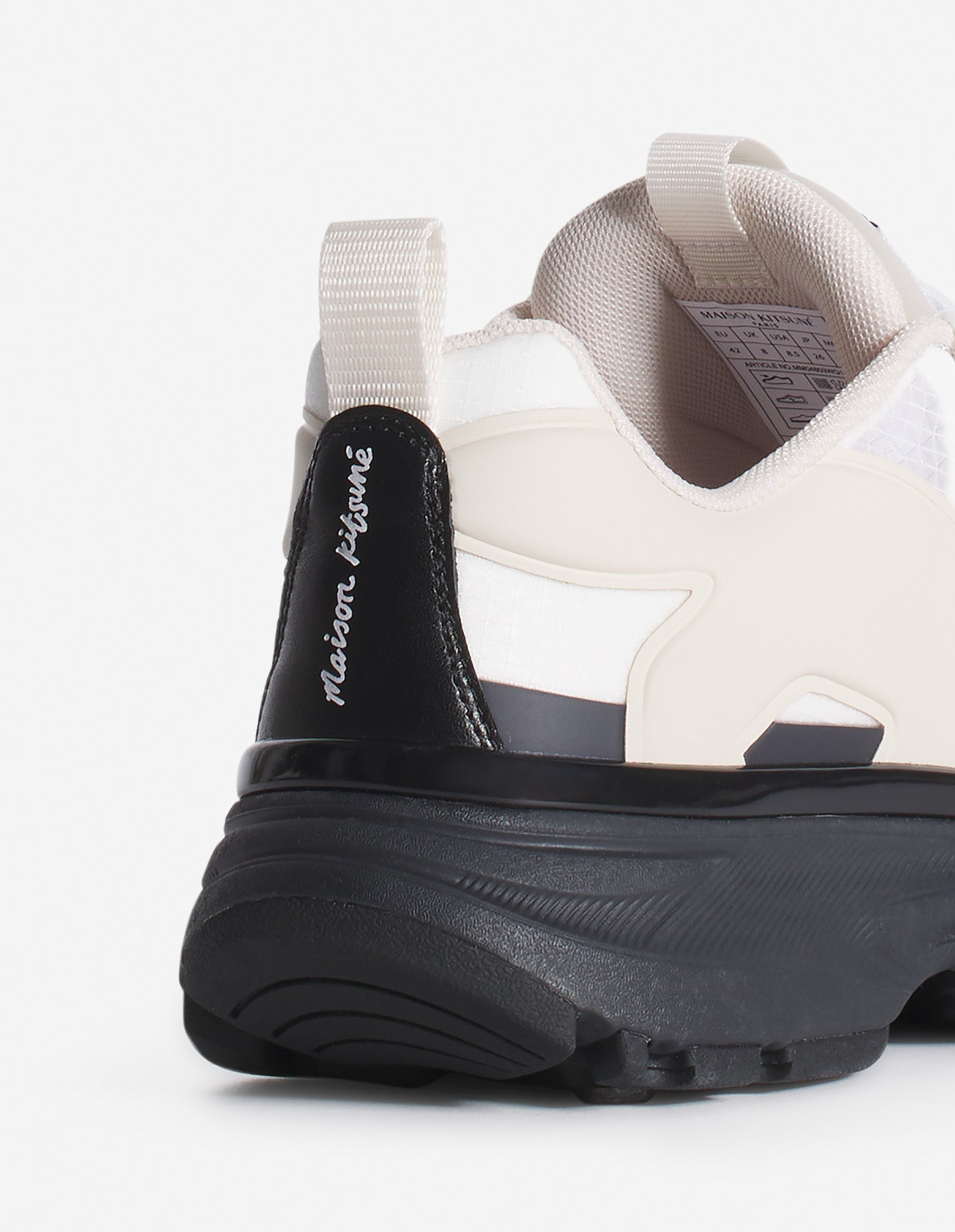 Sora low leather trainers - Black & White Bicolor