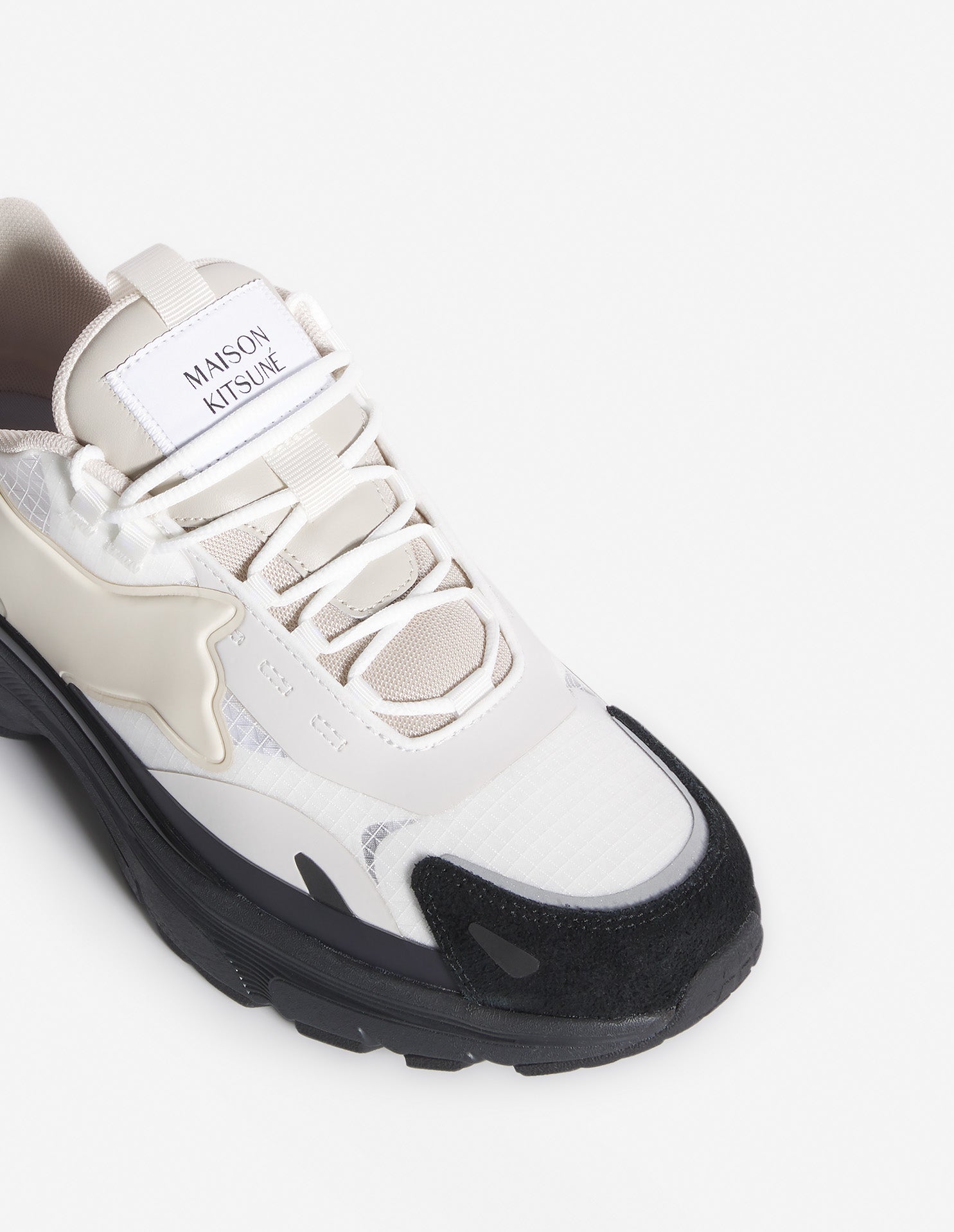 Sora low leather trainers - Black & White Bicolor