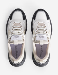 Sora low leather trainers - Black & White Bicolor