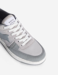 Chiru leather trainers - Patina Grey & Sea Salt