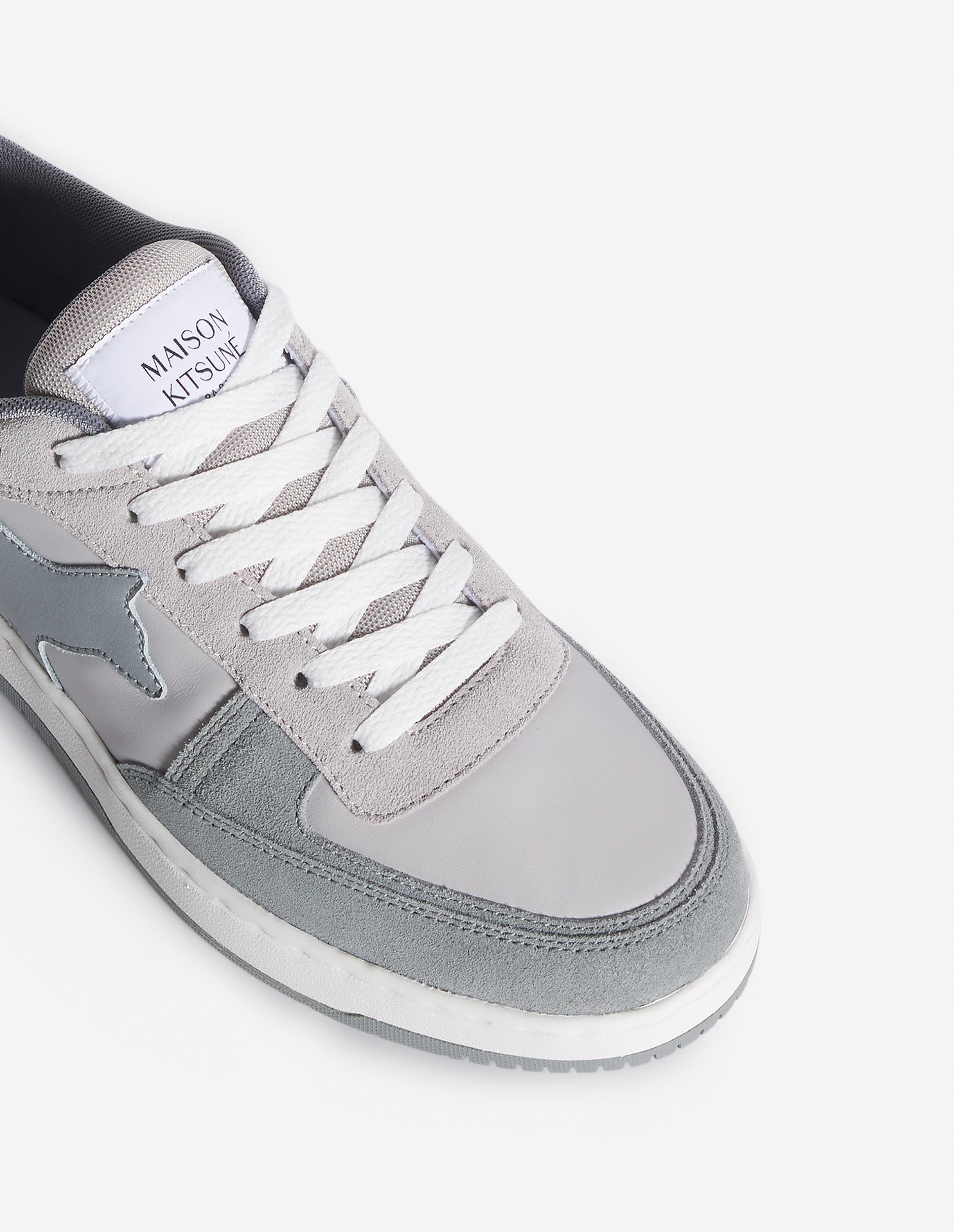 Chiru leather trainers - Patina Grey & Sea Salt