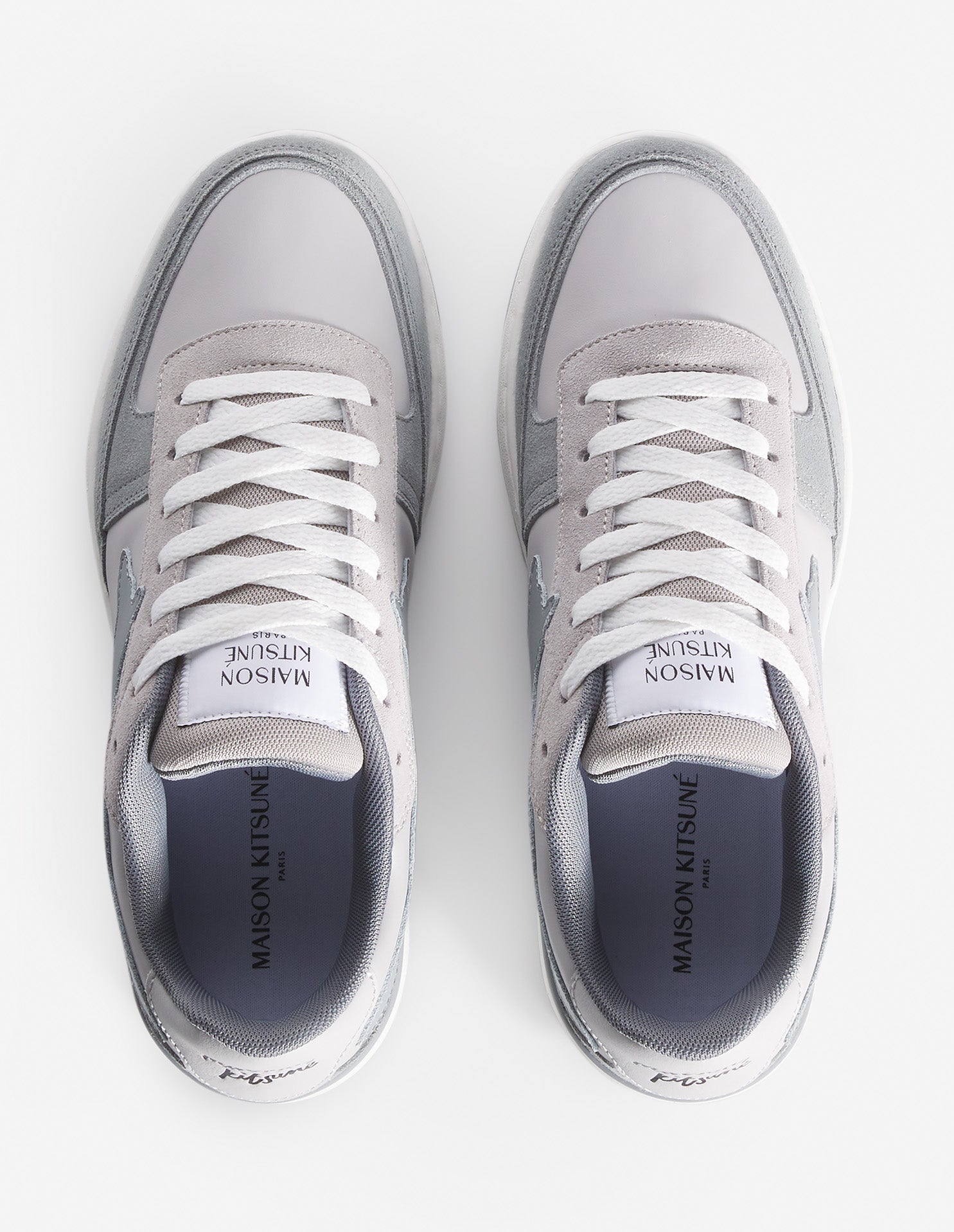 Chiru leather trainers - Patina Grey & Sea Salt