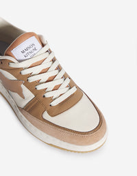 Chiru leather trainers - Latte & Sepia