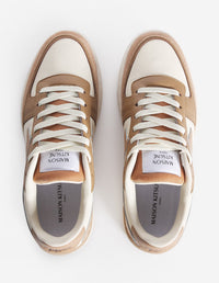 Baskets Chiru en cuir - Latte & Sepia