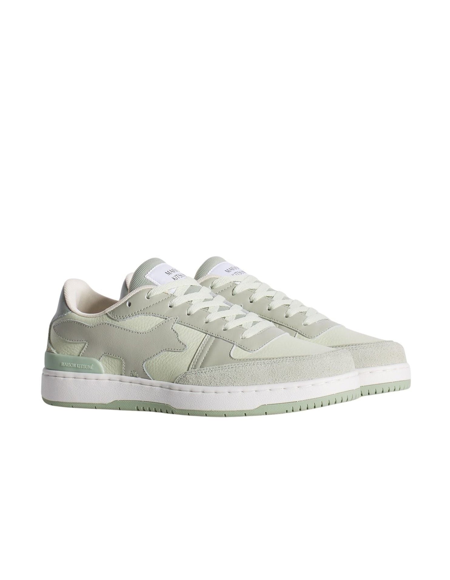 Chiru leather trainers - Court Green & Mint Ice