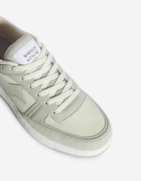 Chiru leather trainers - Court Green & Mint Ice