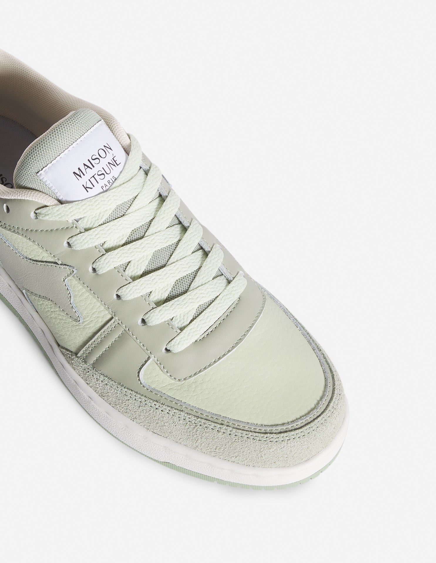 Chiru leather trainers - Court Green & Mint Ice